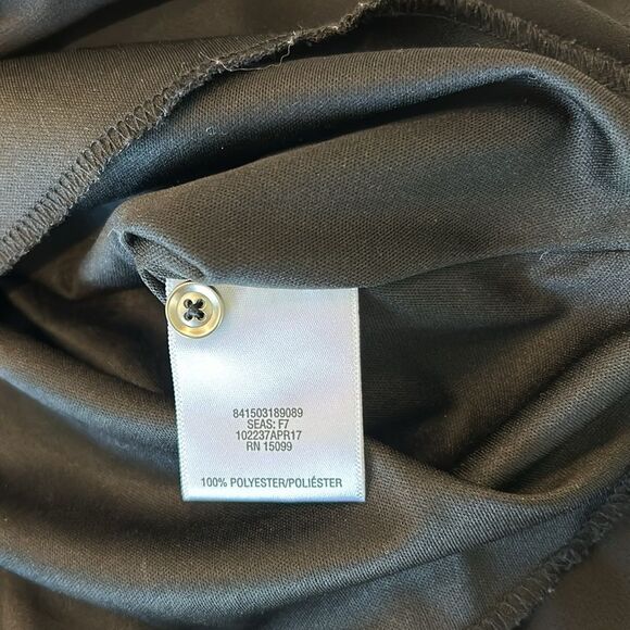 CRB Girl's Black Sleeveless Empire Waist Asymmetrical Tulip Dress w/3 Belts Sz 8 - Picture 4 of 7